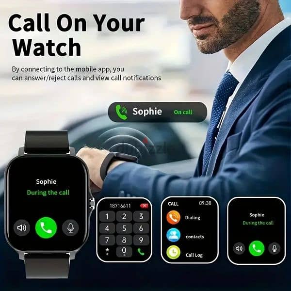 Full Touch Screen Smart watch with Wireless Calling Only 5 OMR 6