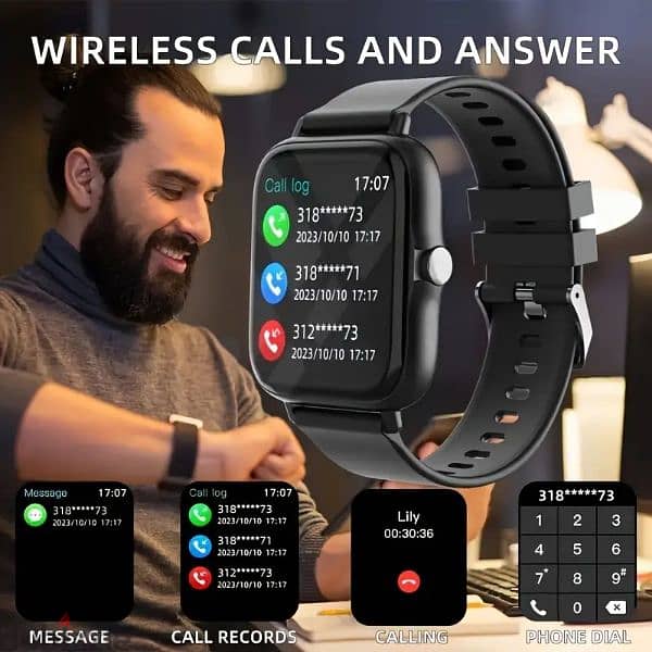 Full Touch Screen Smart watch with Wireless Calling Only 5 OMR 19