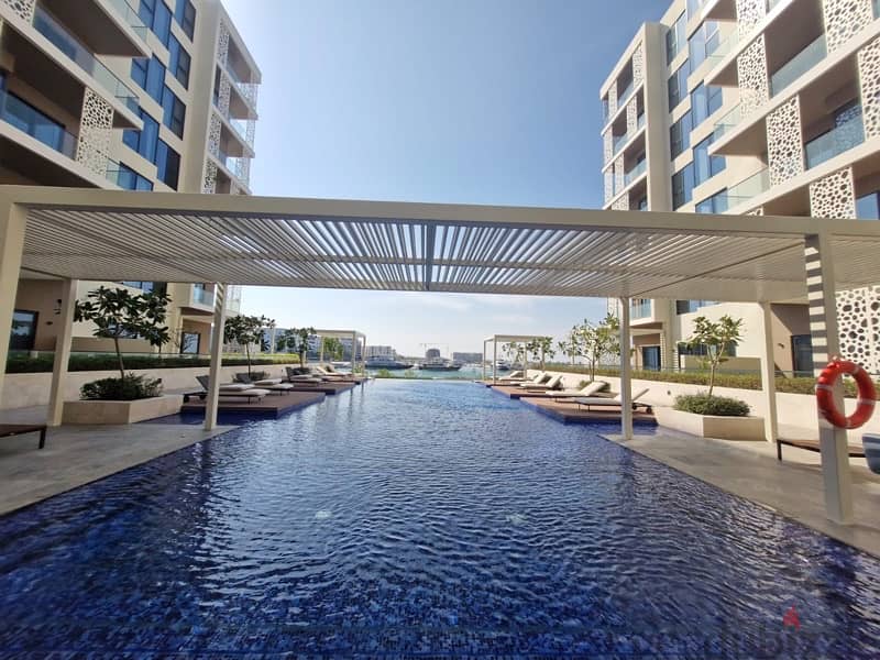 Al Mouj Juman2 2Bedrooms Apartment with Balcony Pool and Sea View 12