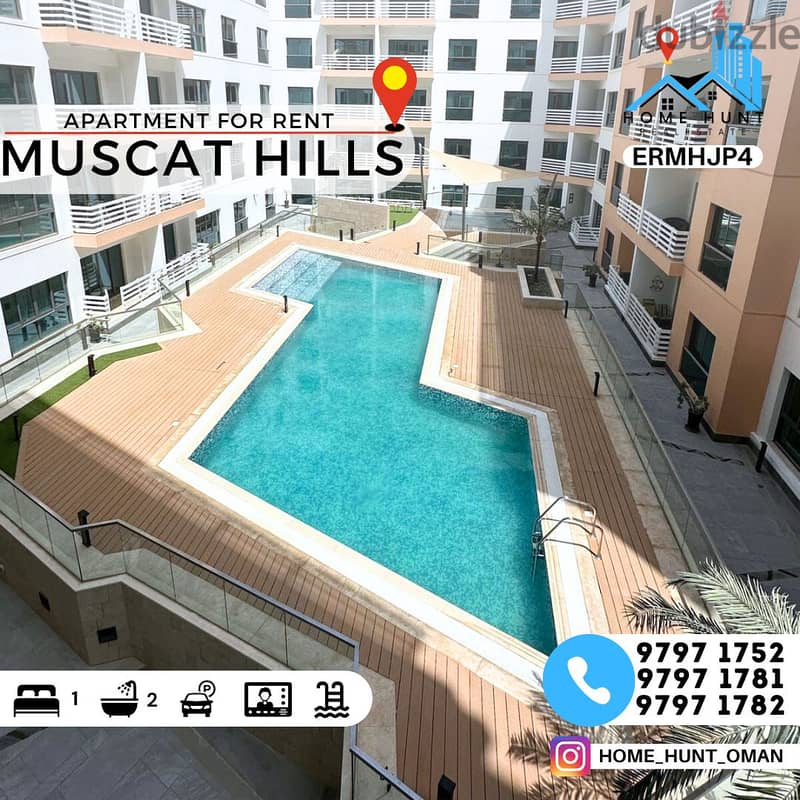 MUSCAT HILLS | SPACIOUS 1BHK APARTMENT FOR RENT 0