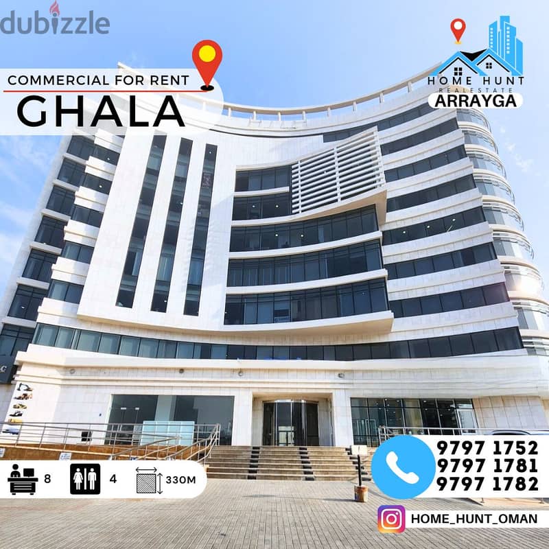 GHALA | 330 SQM BEAUTIFUL OFFICE SPACE IN PRIME LOCATION FOR RENT 0