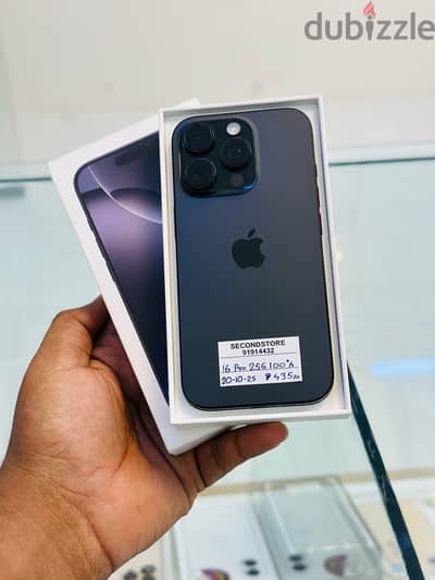 iPhone 16 Pro 256 GB with Apple Warranty till 19-12-2025