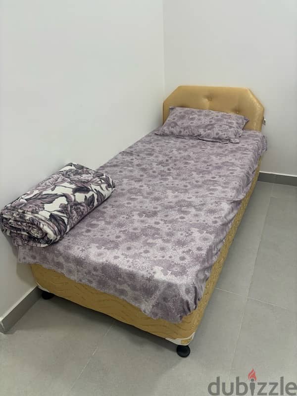 AL RAHA Single Bed with Mattress 1