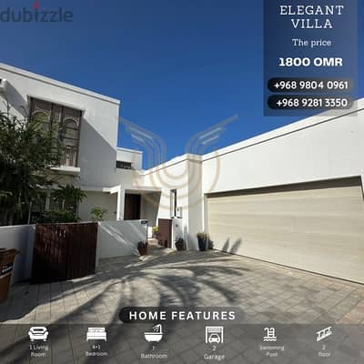 AL MOUJ | LUXURIOUS 4+1 BR VILLA WITH PRIVATE POOL FOR RENT