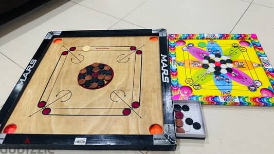 25” Carom Board free one kids carom board with extra coins