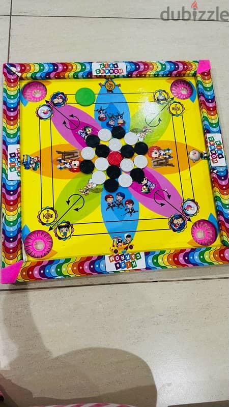 2 in 1 kids carrom board with ludo 1