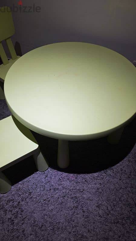 Ikea MAMMUT Children's table & chair 2