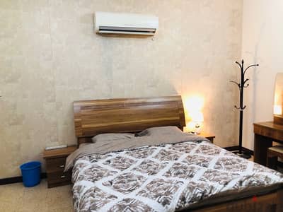 Fully furnished 1BHK flat for rent al Ghubra nearby 18th nov street