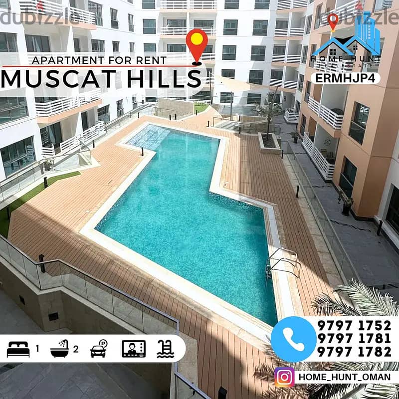 MUSCAT HILLS | AMAZING 1BHK APARTMENT FOR RENT 0