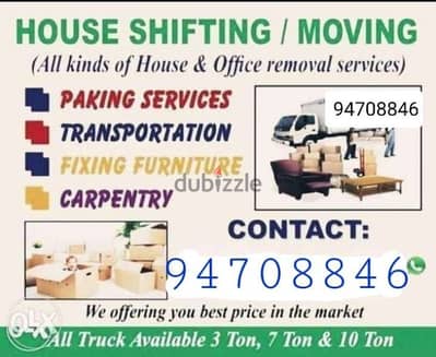 house shifting services