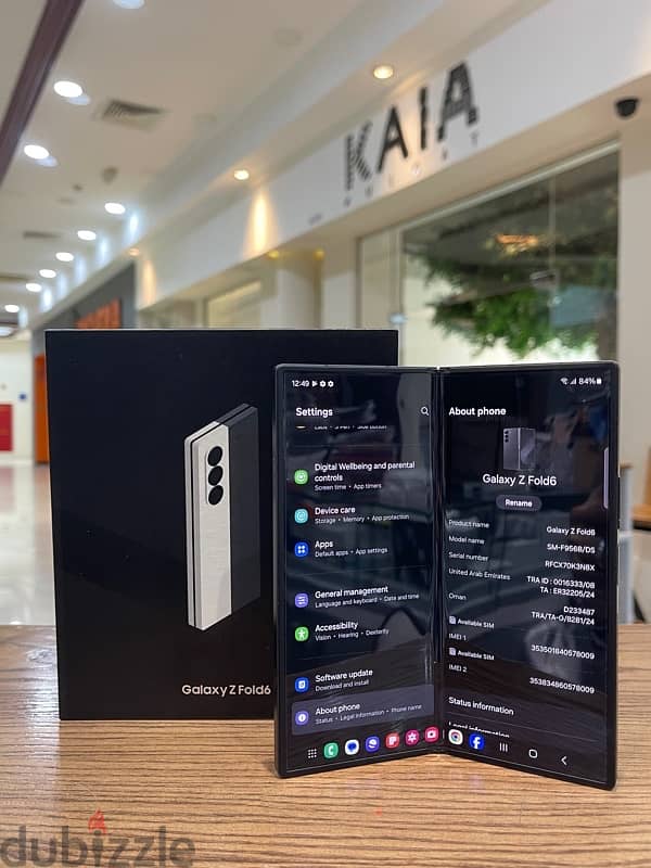 Samsung Z Fold 6 , 512 GB , Crafted Black Sarco warranty 2