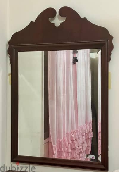 Elegant Vintage Wooden Mirror for Sale