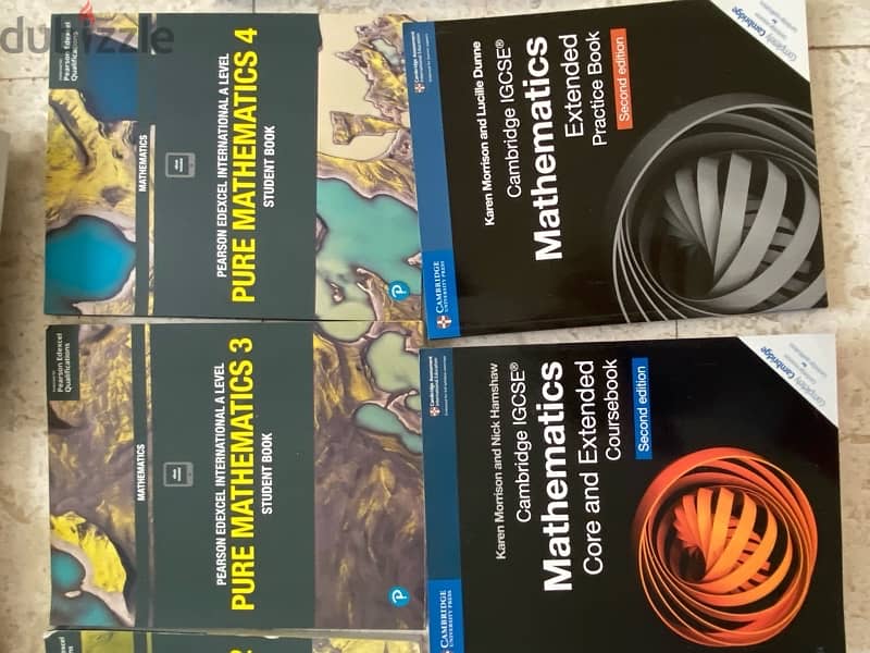 math igcse a level study books كتب رياضيات دراسية 3