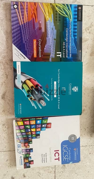 ICT IT igcse a level study books كتب اي تي دراسية