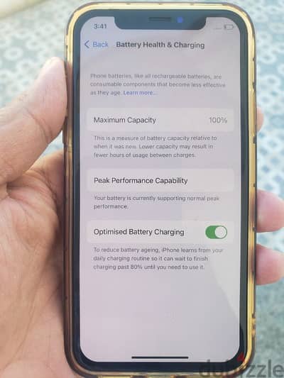 iPhone x  256gb new battery 100%