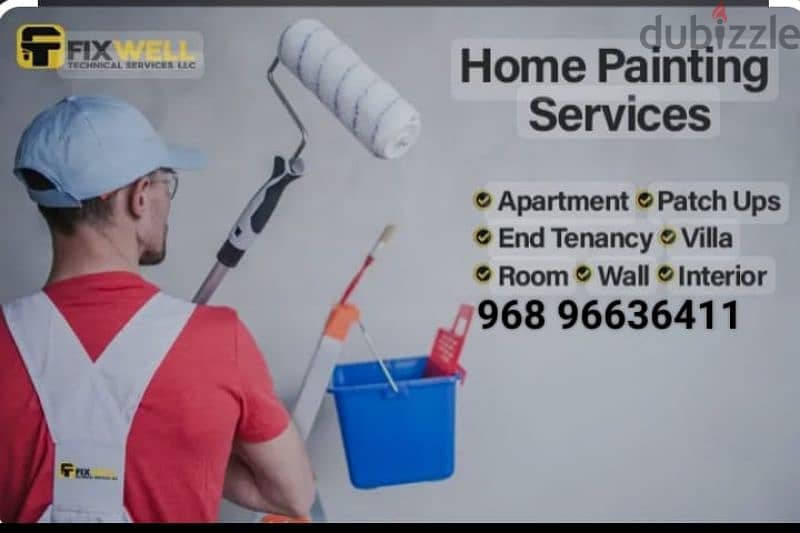 wall painter available for interior and exterior painting work 0