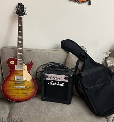 Samick Electric guitar AND Marshall Amplifier