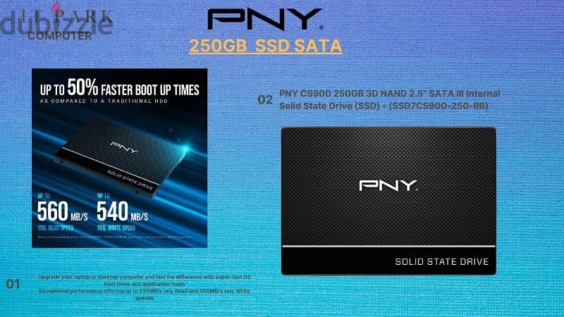 PNY CS900 250GB SATA SSD 0