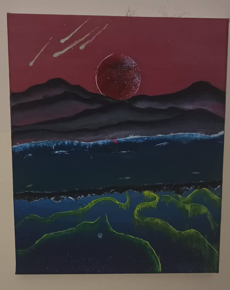 Unique Cosmic Painting – Handcrafted Art for Your Space 1