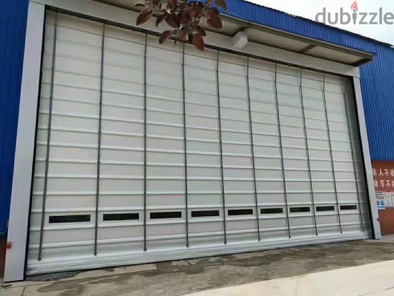 Double Skin Aluminum Automatic Rolling Shutter with Small Door 4