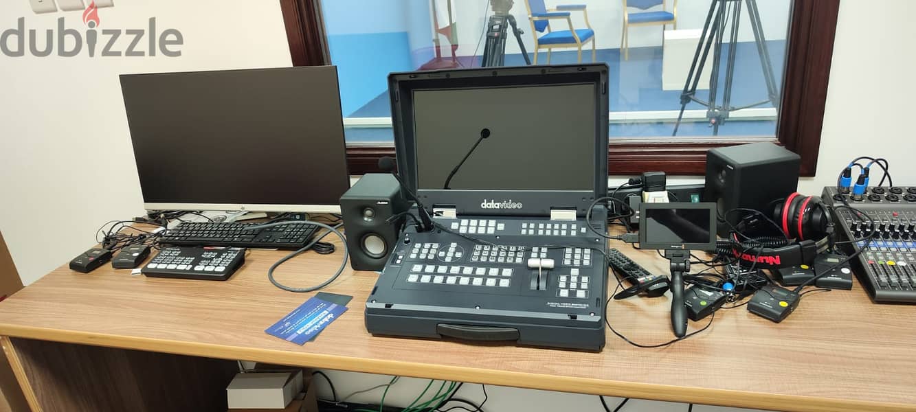 This Oman Journalist Association official studio. 4k Video Camera  18x 6