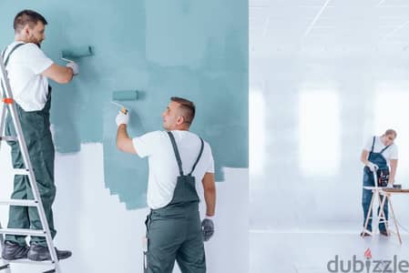 we are doing paint work flat house apartment paint service