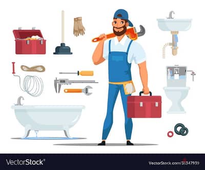 Electrician and plumber available for work.