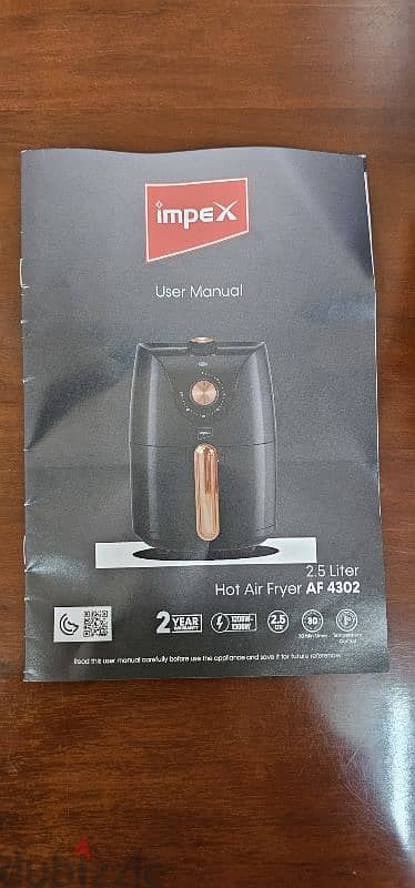 Impex 2.5 Litre Hot Air Fryer 4