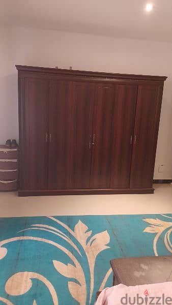 للبيع سرير نوم مزدوج خشب صاج For sale double bed made of teak wood 7