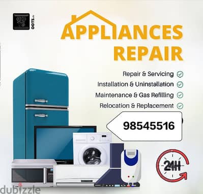 all types auto washing machine refrigerator Ac repair and service