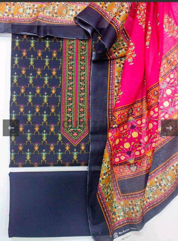 Three piece lawn suits new design Pakistani brand 5