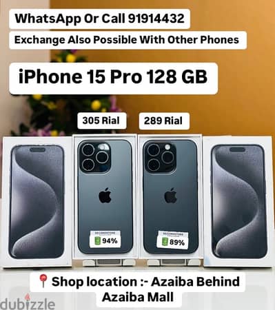 iPhone 15 Pro 128GB - Good condition with original box