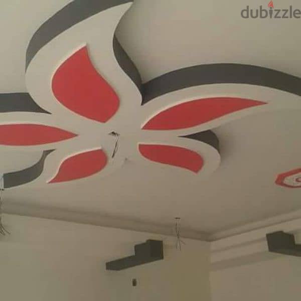 we do all type of painting work like decor and gypsum partition 1