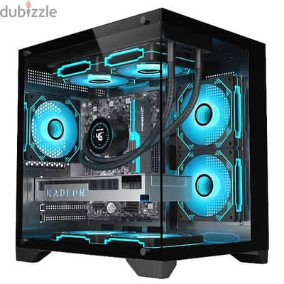 3 ARGB FANS WITH DUAL SIDE GAMING CASE WITH 3 INFINITY ARGB FANS