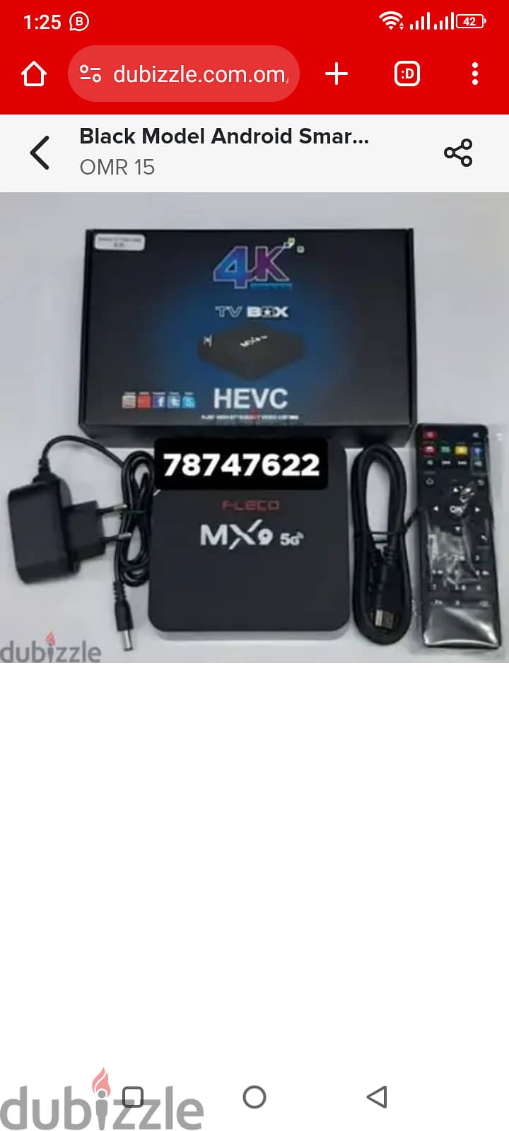 Android box new with 1YEAR Subscription 1Year FRee 0