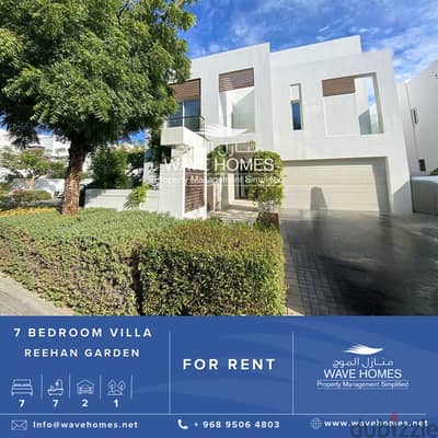 7 Bedrooms Villa for Rent in Reehan Gardens Almouj