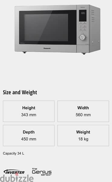 Panasonic 34litres microwave for sale 2