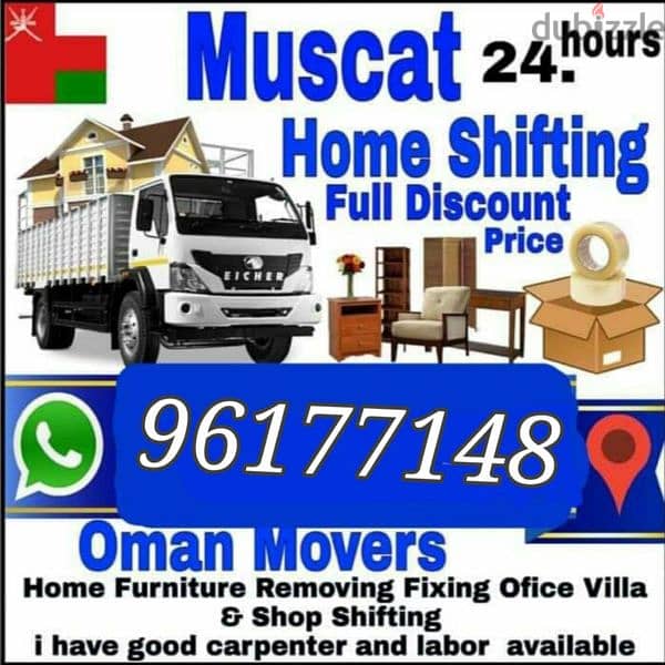 Muscat Mover carpenter house  shiffting  TV curtains furniture fixing 0