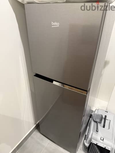 Beku silver refrigerator and freezer