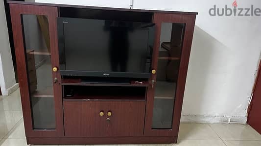 Empty TV Cabinet with 32” LCD TV