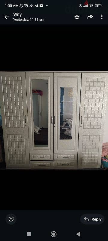 4 Doors Wardrobe 1