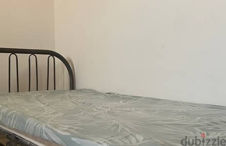 Bed/Matress (Good Condition) with free Bed Cot