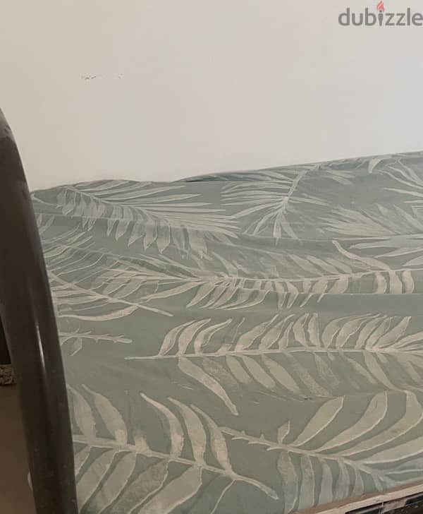 Bed/Matress (Good Condition) with free Bed Cot 3