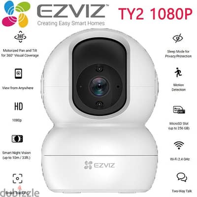 EZVIZ TY2 - Smart Wi-Fi Pan & Tilt Camera  t