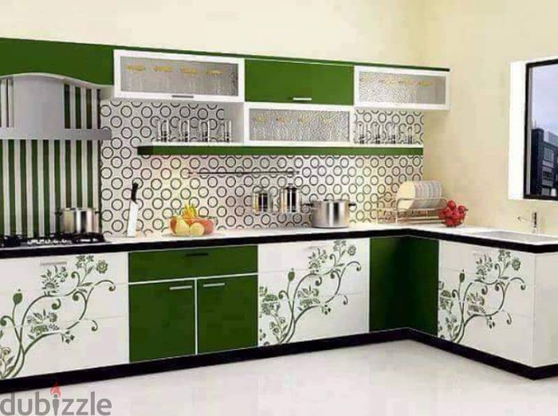 aluminium and wood kitchen cabinets 0