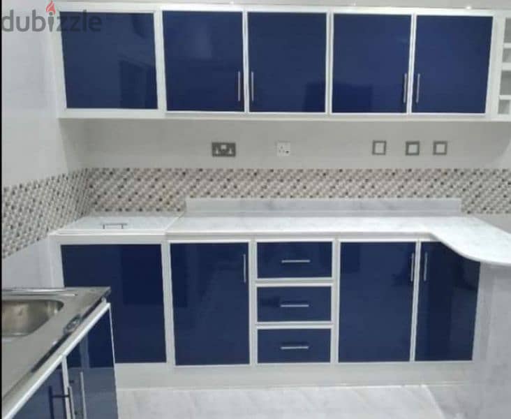 aluminium and wood kitchen cabinets 2