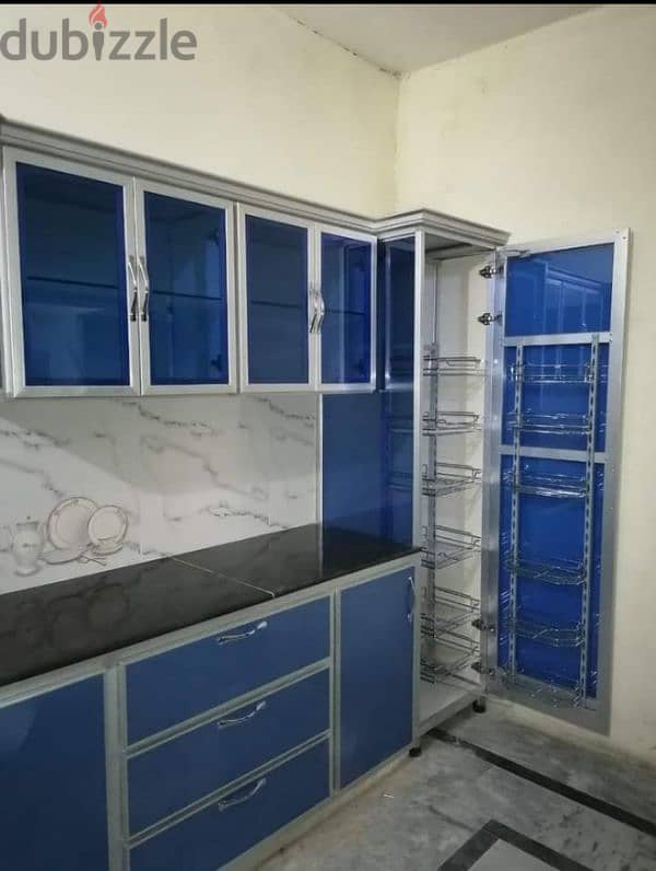 aluminium and wood kitchen cabinets 5