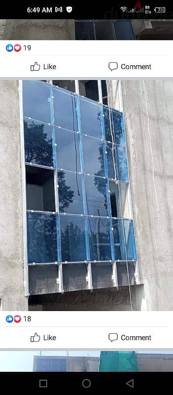 ACP Clading and curtain wall glass work 3