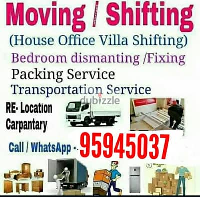 Muscat Movers House shifting office Villa store transport service all