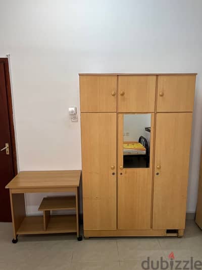 cupboard 3 door + computer table